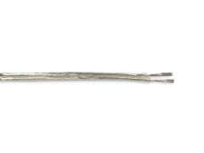 Cavo 1m Clear 2 Core 1.0mm Flat Cable VDE Approved (qty ordered will be supplied as one continuous length)