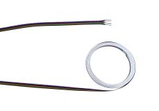 Cavo 1m 6 Core 0.5mm (20 AWG) Cable Suitable For RGB CCT LED Strip (qty ordered will be supplied as one continuous length)