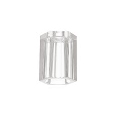 Orilla 7 x 6.1cm Hexagonal Column Clear Glass Shade (A)