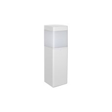 Chicago 35cm Square Post Lamp, 1 x E27, IP65, Matt White, 2yrs Warranty