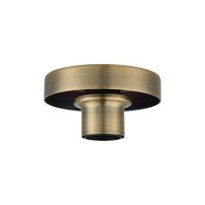 Zenth 12cm Antique Brass 1 Light E27 Shallow Ceiling Light (FRAME ONLY)