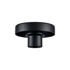 Zenth 12cm Satin Black 1 Light E27 Shallow Ceiling Light (FRAME ONLY)