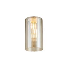 Zenth 10x18cm Cognac Ribbed Slim Tube Glass (AD), Shade