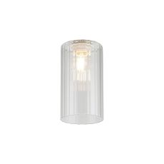 Zenth 10x18cm Clear Ribbed Slim Tube Glass (AD), Shade