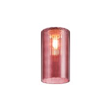 Zenth 10x18cm Purple Ribbed Slim Tube Glass (AD), Shade