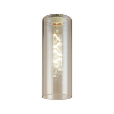 Zenth 10x28cm Cognac Ribbed Slim Tube Glass (AD), Shade