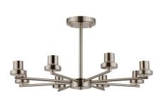 Zenth 66cm Satin Nickel 8 Light Upward Semi Ceiling (FRAME ONLY)