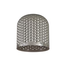 Zenth 18x18cm Smoke Plated Bell Patterned Glass (AG), Shade