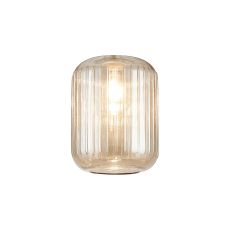 Zenth 20x25.5cm Champagne Ribbed Cylinder Glass (P), Shade