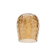 Zenth 15x18.5cm Amber Plated Ripple Wine Glass (R), Shade