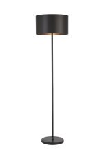 Zenth Floor Lamp, 1 Light E27, Satin Black/Slate 40x22cm Satin Shade