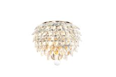 Coniston Wall Lamp, 2 Light E14, French Gold/Crystal