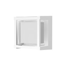 Creek Square Open Frame Ceiling/Wall Light, 15W LED, CCT Switchable 2700/3300/4000K, 1200lm, IP65, White, 3yrs Warranty