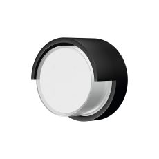 Creek Round Top Frame Wall Light, 15W LED, CCT Switchable 2700/3300/4000K, 1000lm, IP65, Black, 3yrs Warranty
