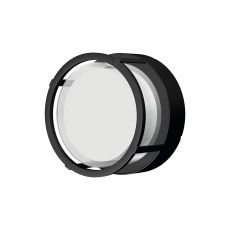 Creek Round Open Frame Ceiling/Wall Light, 15W LED, CCT Switchable 2700/3300/4000K, 1200lm, IP65, Black, 3yrs Warranty