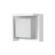 Creek Diamond Top Frame Wall Light, 15W LED, CCT Switchable 2700/3300/4000K, 1000lm, IP65, White, 3yrs Warranty