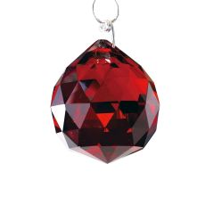Crystal Sphere Without Ring Red 30mm