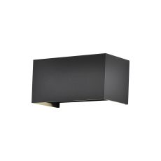Davos Rectangle Wall Lamp, 4 x 6W LED, 3000K, 2200lm, IP54, Sand Black, 3yrs Warranty