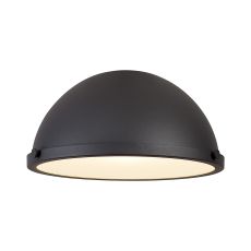 Peninaro Round 31cm Graphite Metal Shade (A), With Frosted Glass Diffuser And Trim