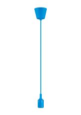 Dreifa 1.5m Suspension Kit 1 Light Blue,90mm Plastic Base and Silicon Lampholder Cover, E27 Max 20W, c/w Ceiling Bracket (Maximum Load 1.5kg)
