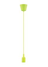 Dreifa 1.5m Suspension Kit 1 Light Green,90mm Plastic Base and Silicon Lampholder Cover, E27 Max 20W, c/w Ceiling Bracket (Maximum Load 1.5kg)