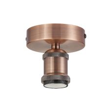 Dreifa 10cm Ceiling Light, 1 x E27, Antique Copper