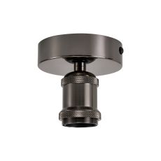 Dreifa 10cm Ceiling Light, 1 x E27, Black Chrome