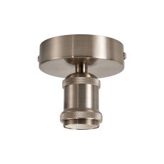Dreifa 10cm Ceiling Light, 1 x E27, Satin Nickel