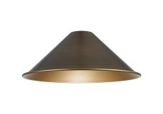 Dreifa Curved 300mm Shallow Cone (MA) Painted Bronze Metal Shade
