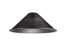Dreifa Curved 300mm Shallow Cone (MA) Pewter Metal Shade