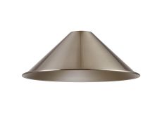 Dreifa Curved 300mm Shallow Cone (MA) Satin Nickel/Silver Metal Shade
