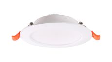 Eilat Recessed Spotlight, 6W LED, 2700/3200/4000K CCT, 570lm, White, Cut Out 93-100mm, Driver Included, 3yrs Warranty