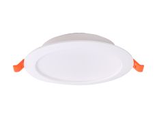 Eilat Recessed Spotlight, 9W LED, 2700/3000/4000K CCT, 900lm, White, Cut Out 115-125mm, Driver Included, 3yrs Warranty