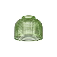 Arvo 14.5x11cm Prismatic Dome Glass Shade, Green