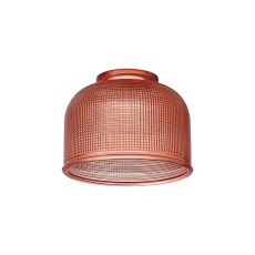 Arvo 14.5x11cm Prismatic Dome Glass Shade, Red