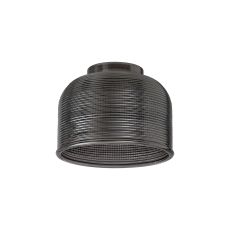 Arvo 14.5x11cm Prismatic Dome Glass Shade, Smoke