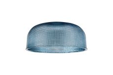 Arvo 27x11.5cm Prismatic Dome Glass Shade, Blue