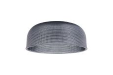 Arvo 27x11.5cm Clear Prismatic Dome Glass Shade, Smoke Blue