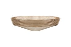 Arvo 31x8.5cm Prismatic Shallow Glass Shade, Amber