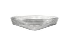 Arvo 31x8.5cm Prismatic Shallow Glass Shade, Clear