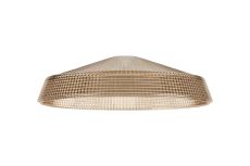 Arvo 31x8.5cm Prismatic Shallow Glass Shade For E27 42mm Lampholder, Amber
