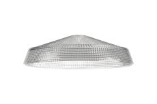 Arvo 31x8.5cm Prismatic Shallow Glass Shade For E27 42mm Lampholder, Clear
