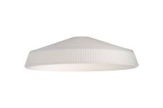 Arvo 31x8.5cm Prismatic Shallow Glass Shade For E27 42mm Lampholder, Frosted