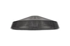 Arvo 31x8.5cm Prismatic Shallow Glass Shade For E27 42mm Lampholder, Smoke