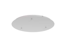 Elsa 52cm 3 Hole 500mm Round Canopy Kit, White
