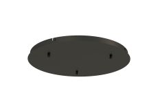 Elsa 52cm 3 Hole 500mm Round Canopy Kit, Black