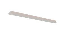 Elsa 4 Hole 850 x 80mm Rectangular Canopy Kit, White