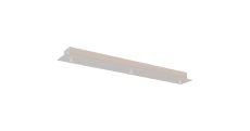 Elsa 3 Hole 600 x 80mm Rectangular Canopy Kit, White