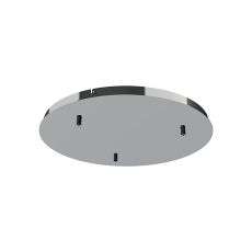 Carys 3 Hole 50cm Round Canopy Kit (FRAME ONLY), Chrome