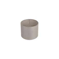 Hemel Round, 20x16.5cm Shade, Cement Linen With Translucent Inner & Cement Carrier